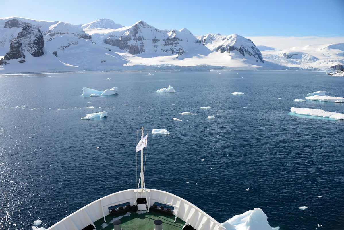 08B Sable Pinnacles, Pulfrich Peak, Wild Spur And Hubl Peak On Arctowski Peninsula From Quark Expeditions Antarctica Cruise Ship At Cuverville Island